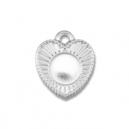 BY31® Stainless steel charms with setting for SS34 flat back Silver