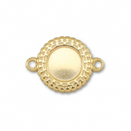 BY31® Stainless steel connector with setting for SS30 flat back Gold