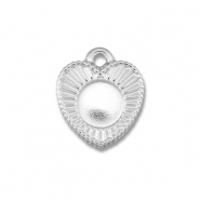 BY31® Stainless steel charms with setting for SS20 flat back Silver