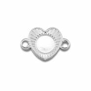 BY31&reg; Stainless steel connector with setting for SS16 flat back Silver