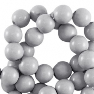 10 mm acrylic beads shiny Grey