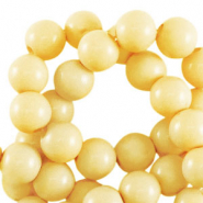 8 mm acrylic beads shiny Daffodil Yellow