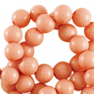 4 mm acrylic beads shiny Coral Orange