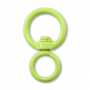 Colourful jewellery findings key chain round Green