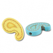 Beads Ceramic drop Multicolour