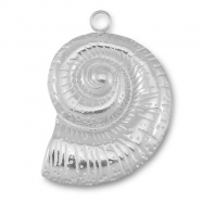 Stainless steel charms shell Silver