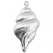 Stainless steel charms whelk Silver