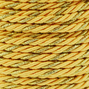 Trendy cord twisted 3mm Yellow-Gold