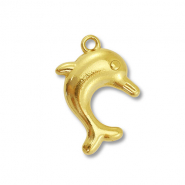 Stainless steel charms dolphin Gold