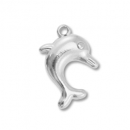 Stainless steel charms dolphin Silver