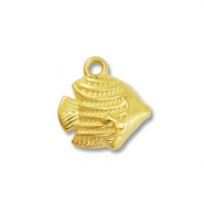 Stainless steel charms fish Gold