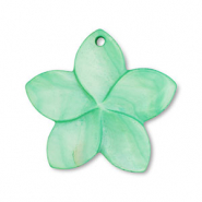 Shell charm flower Green