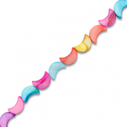 Shell beads moon Multicolour