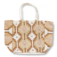 BY31® Beach bag Beige-Brown-Gold