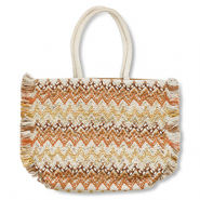 BY31® Beach bag Beige-Brown-Gold
