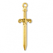 DQ European metal charms sword Gold (Nickelfree)