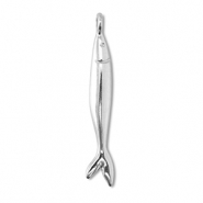DQ European metal charms fish Antique Silver (Nickelfree)