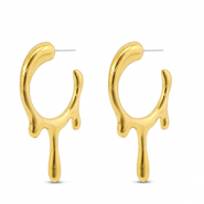 DQ European metal findings earrings Gold (Nickelfree)