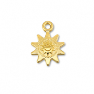 DQ European metal charms sun Gold (Nickelfree)