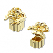 Eco-brass&reg; metal medallion charms gift Gold
