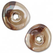 DQ greek ceramic beads donut Brown