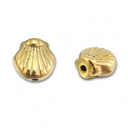 Stainless steel beads shell Gold