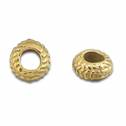 Stainless steel beads spacer 8mm Gold