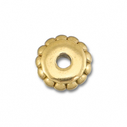 Stainless steel beads spacer 7mm Gold