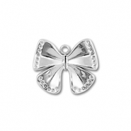 Stainless steel charms butterfly Silver