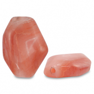 Natural stone beads Agate irregular Dark Orange