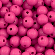 10 mm DQ acrylic beads Magenta Pink