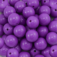 18 mm DQ acrylic beads Purple