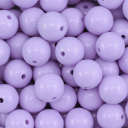 18 mm DQ acrylic beads Pastel Lilac