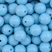 14 mm DQ acrylic beads Blue
