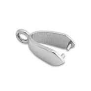 Stainless steel findings pinch bail Silver