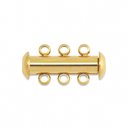 Stainless steel findings multi-strand magnetic clasp Gold