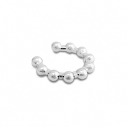 Stainless steel earrings ear cuff Silver