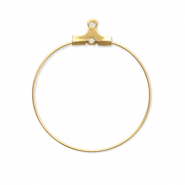 Stainless steel findings earrings charms Gold