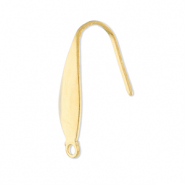 Stainless Steel findings earrings with loop Gold
