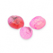 Natural stone beads Quartz Multicolour Pink