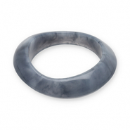 Bracelets bangle resin Blue Grey