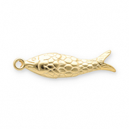 Stainless steel charms fish Gold