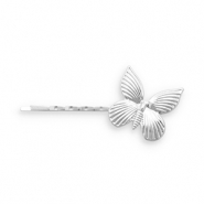 Hair accessories bobby pin butterfly Silver