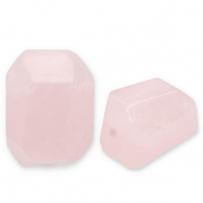 Natural stone beads Rose Quartz Light Pink-White