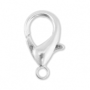 DQ European metal findings lobster clasp Antique Silver (Nickelfree)