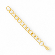 DQ European metal findings extension chain drop Gold (Nickelfree)
