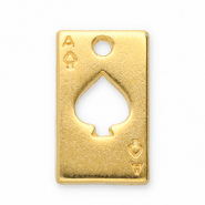 DQ European metal charms ace of spades Gold (Nickelfree)