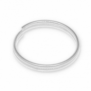 DQ European metal findings split ring Antique Silver (Nickelfree)