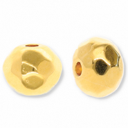 DQ European metal beads faceted cut Gold (Nickelfree)
