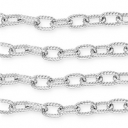 Aluminium findings belcher chain anchor cable Silver